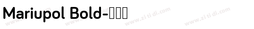 Mariupol Bold字体转换
